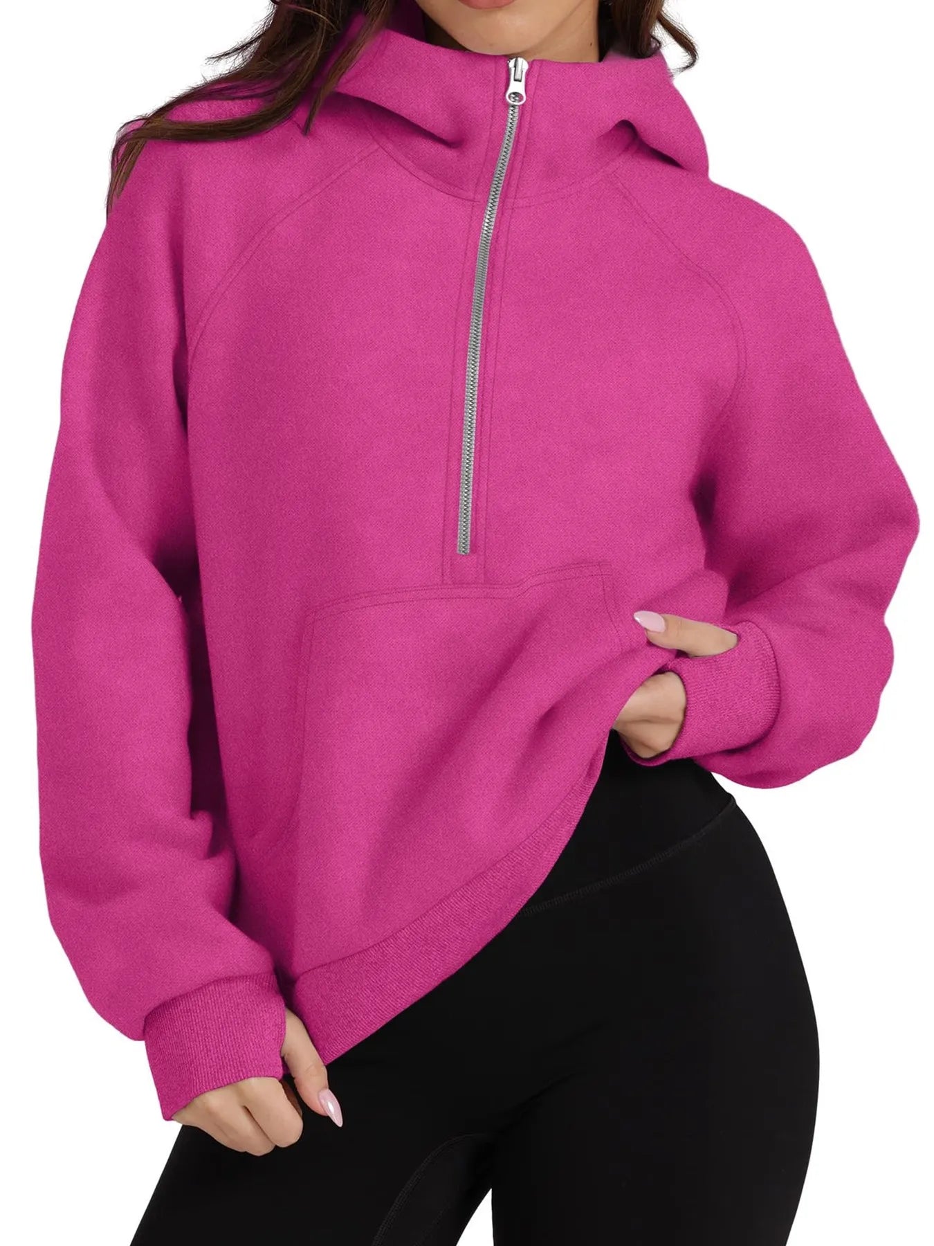 Pullover Fleece Jacket with Pouch Pocket
