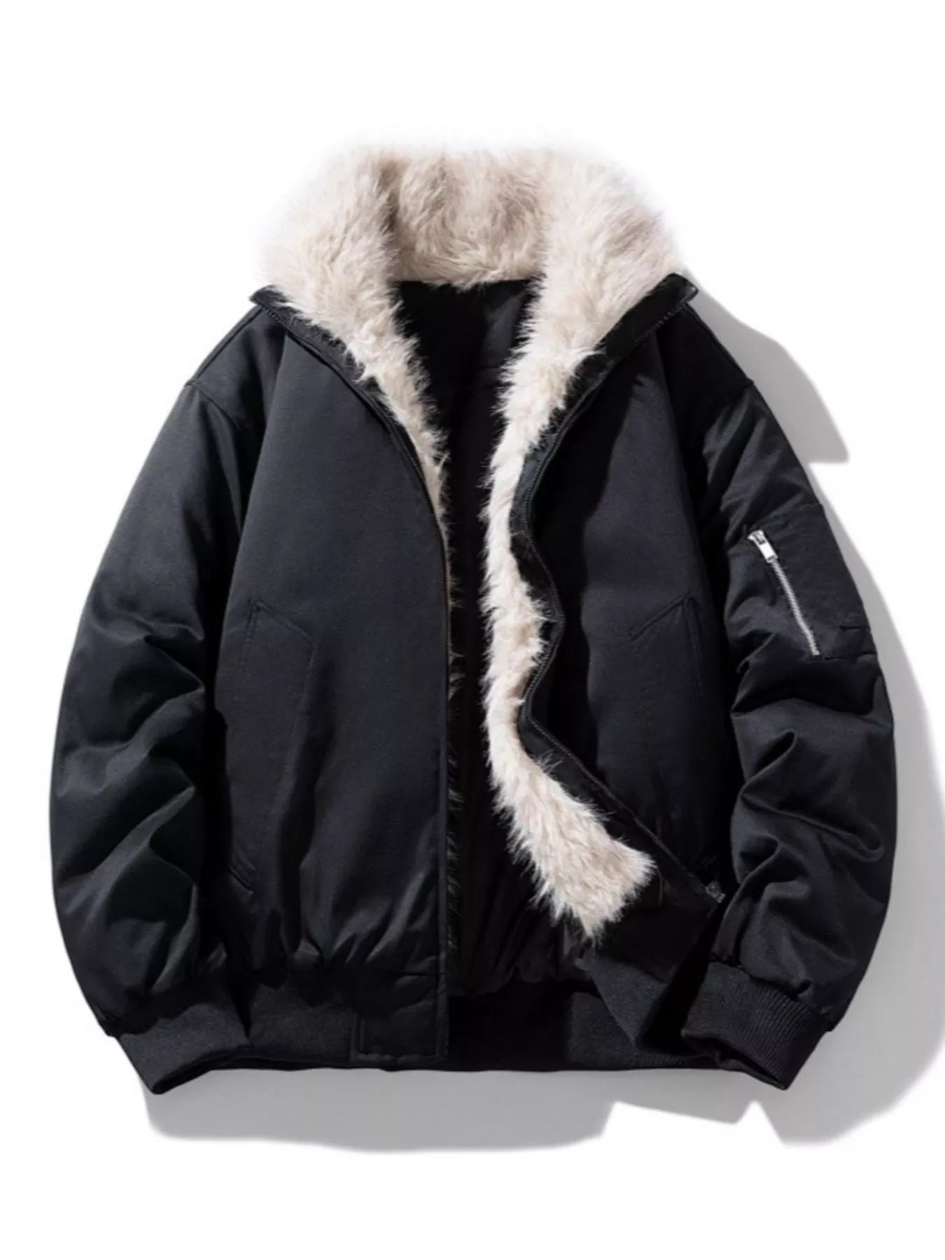 Large Size Mens Zip Up Jacket