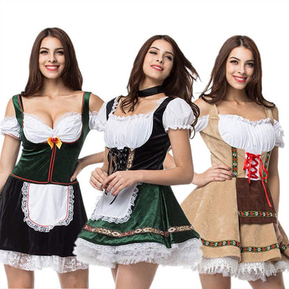 Plus Size Funny Beer Maid Costume Dress - VogeLuxe