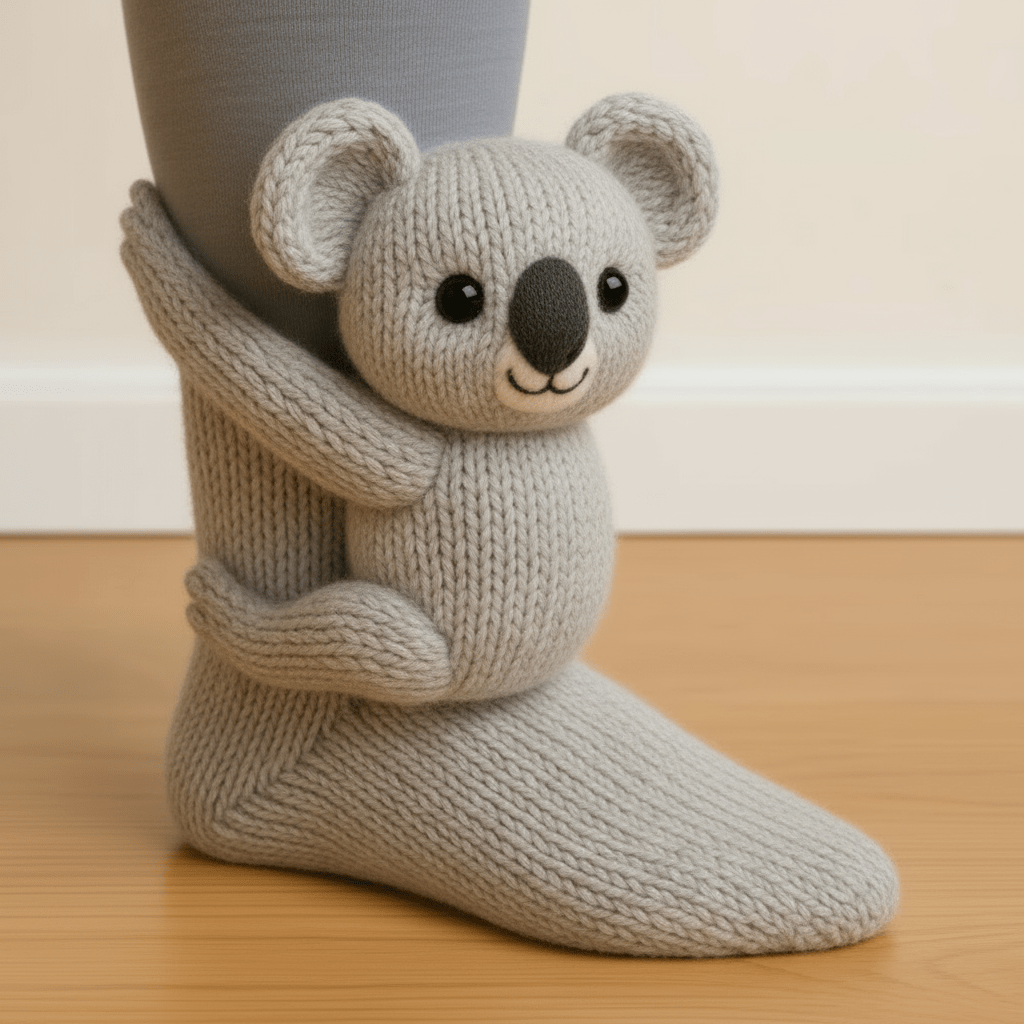 Cozy Animal Slippers Soft Warm Fuzzy Socks