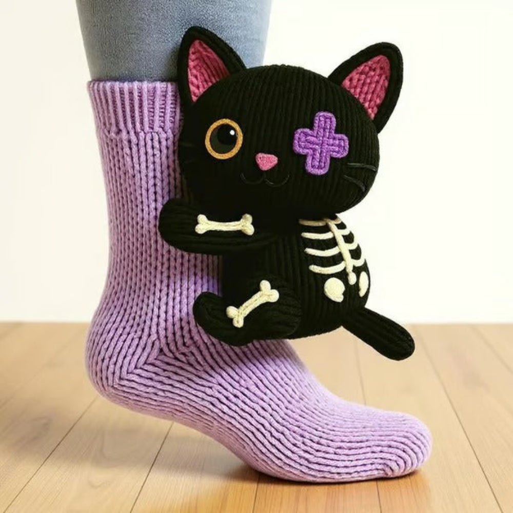 Cozy Animal Slippers Soft Warm Fuzzy Socks
