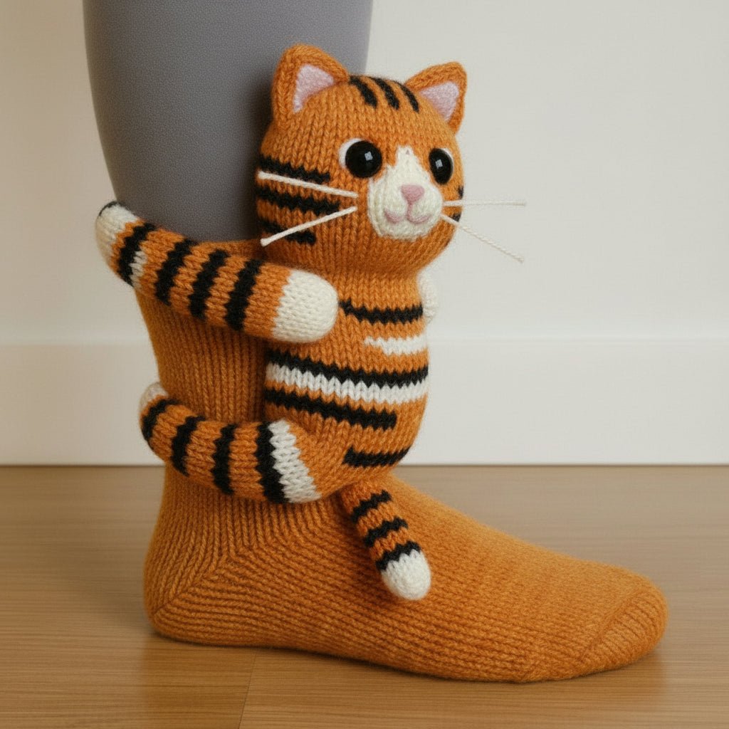 Cozy Animal Slippers Soft Warm Fuzzy Socks