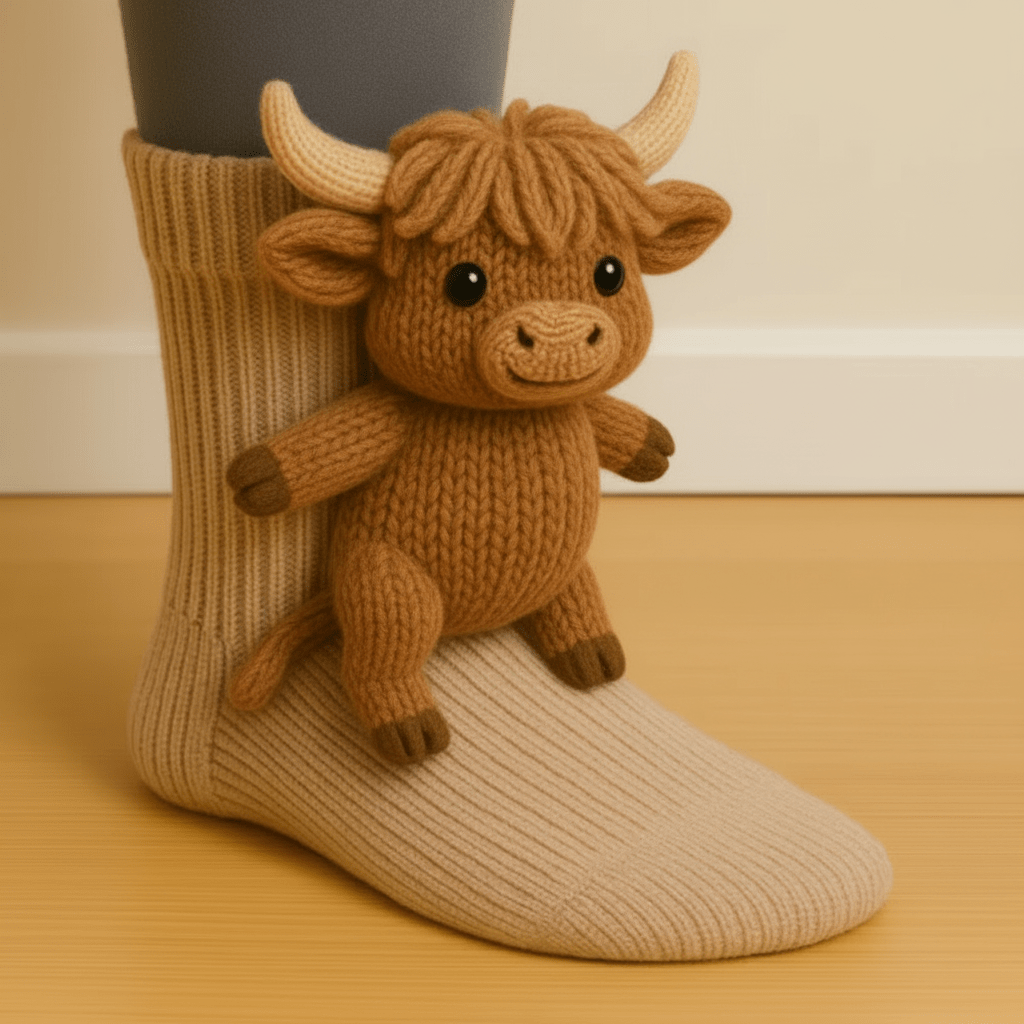Cozy Animal Slippers Soft Warm Fuzzy Socks