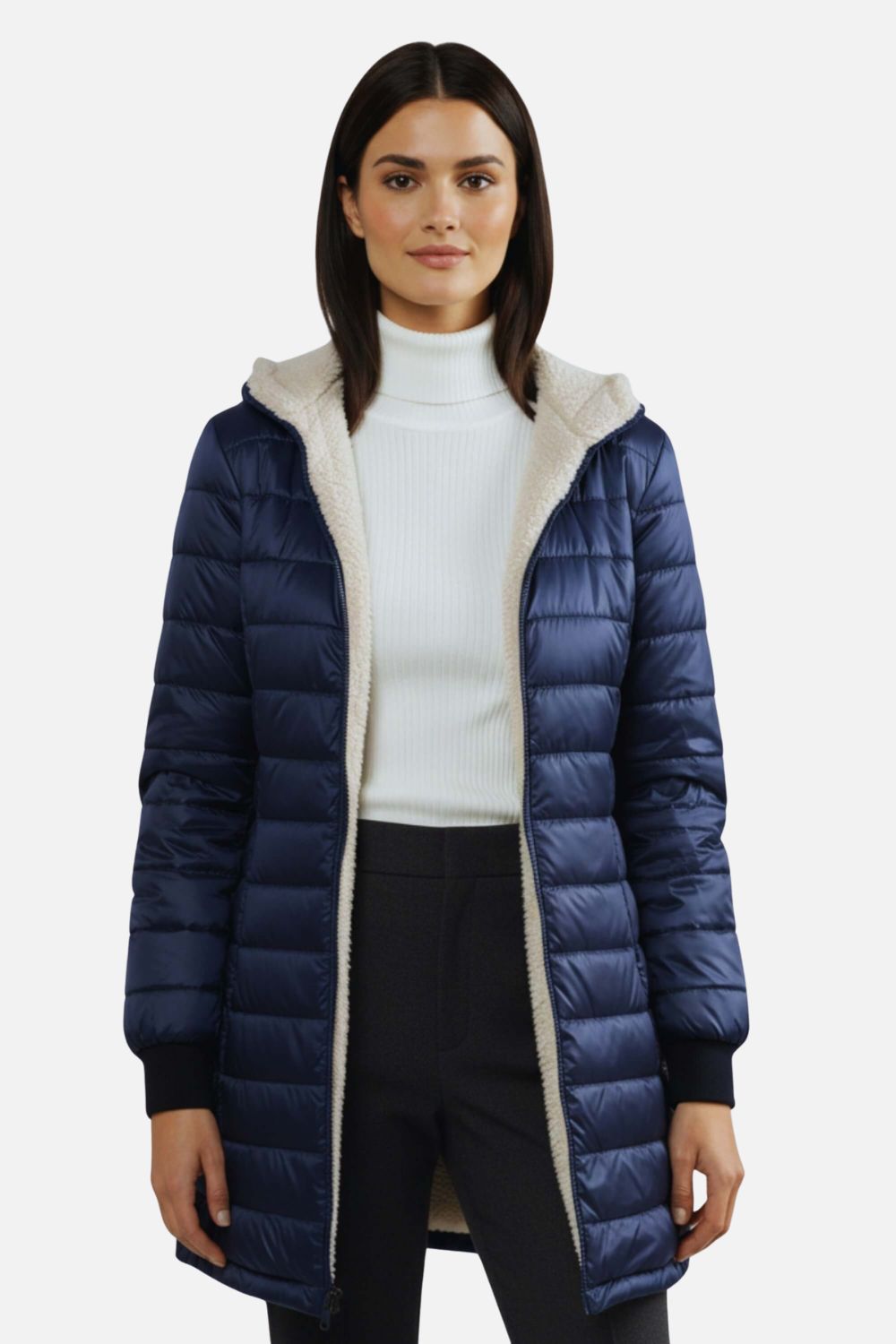 Thick Down Parka with Cozy Fleece Inside