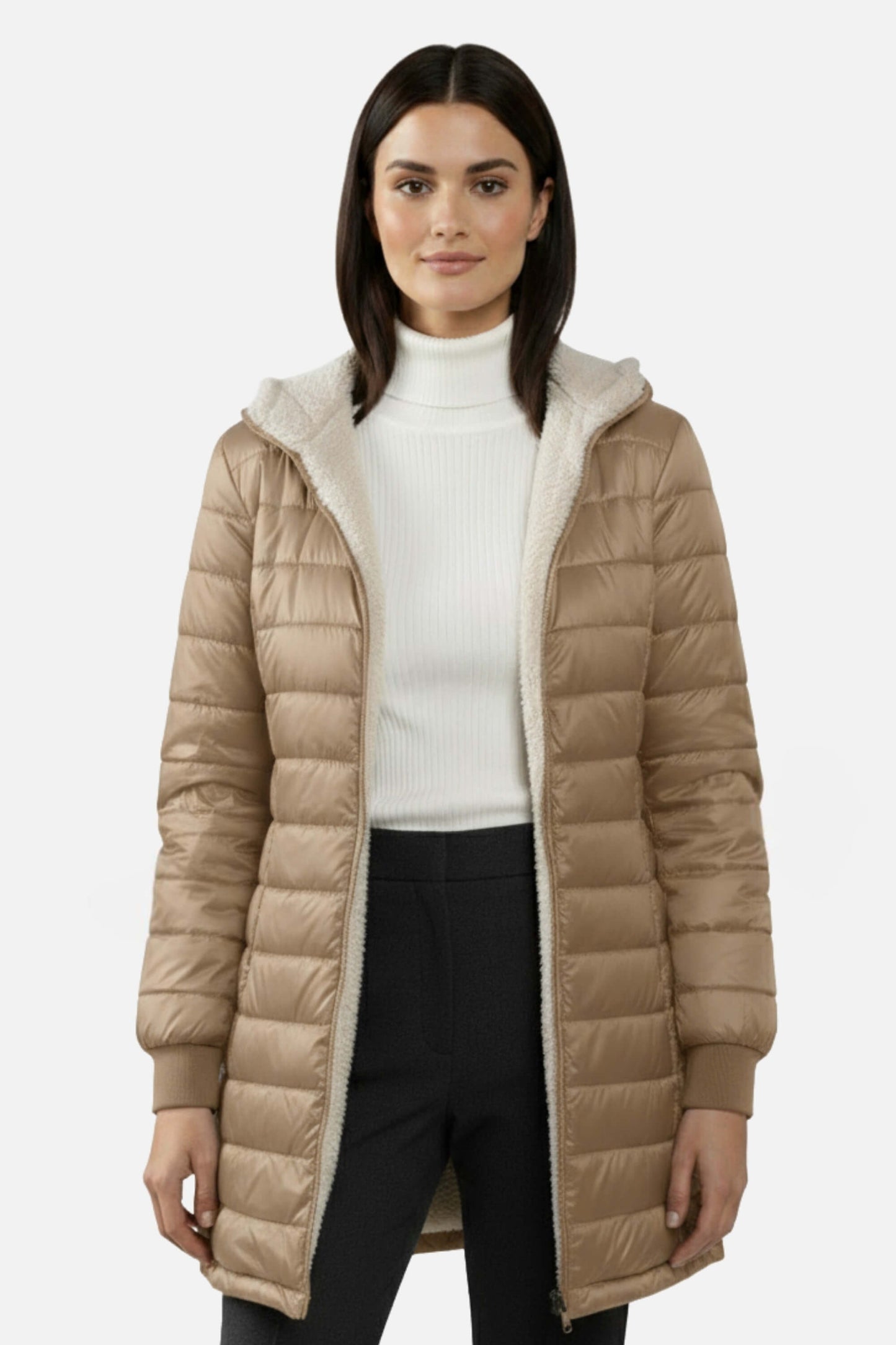 Thick Down Parka with Cozy Fleece Inside