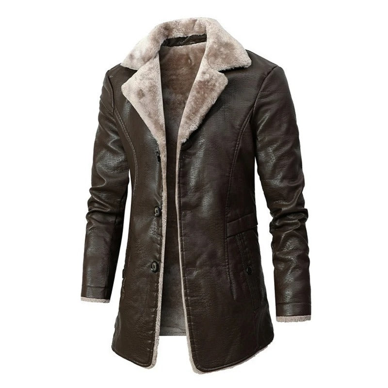 Soft Leather Coat for Men Everyday - VogeLuxe