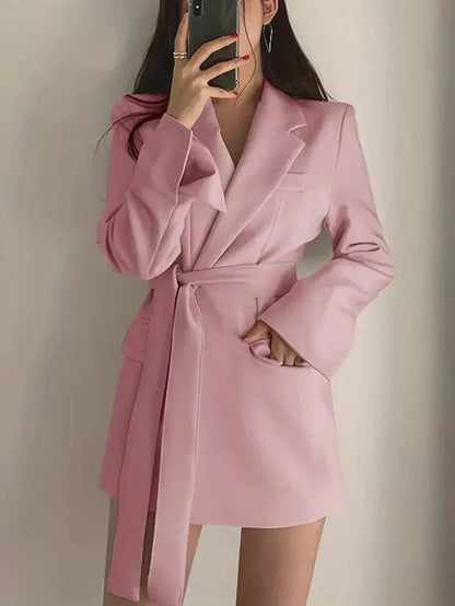 Relaxed Fit Belted Dress for Women Everyday Wear