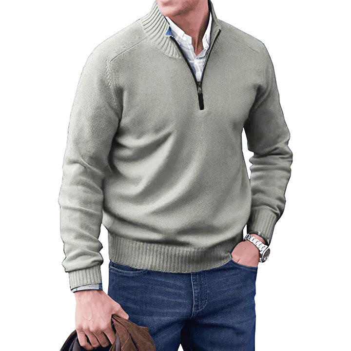 Men's Lightweight Quarter Zip Sweater