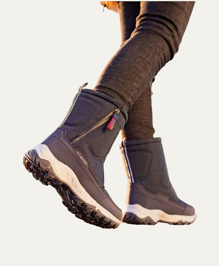 VogeLuxe | Women’s Mid Calf Quilted Winter Snow Boots