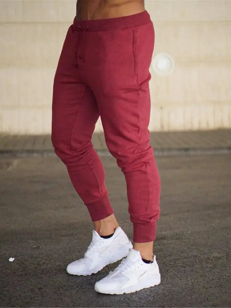 Men's Soft Relaxed Fit Jogger Pants with Elastic Waist
