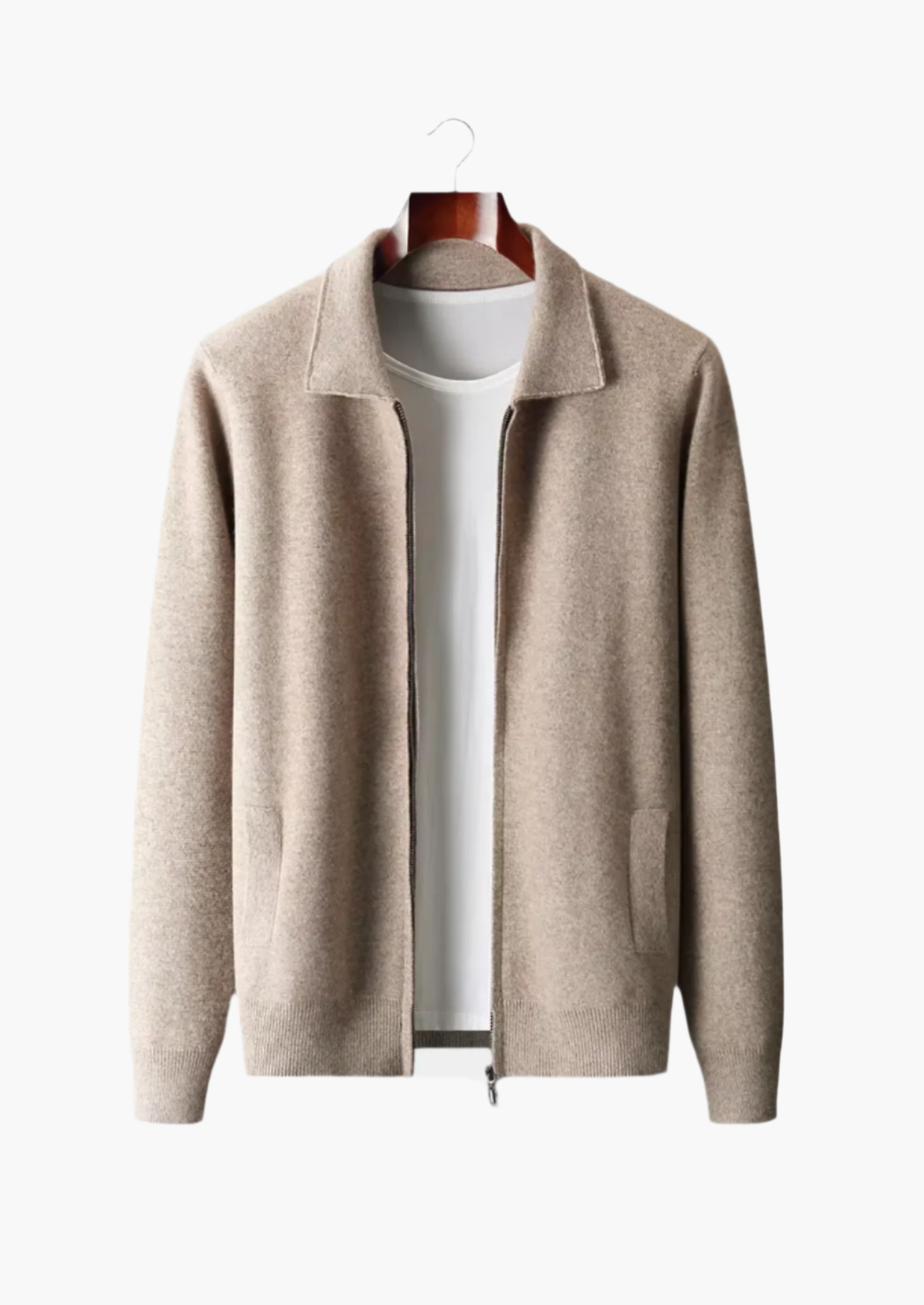 Cozy Mens Wool Sweater Cardigan - VogeLuxe