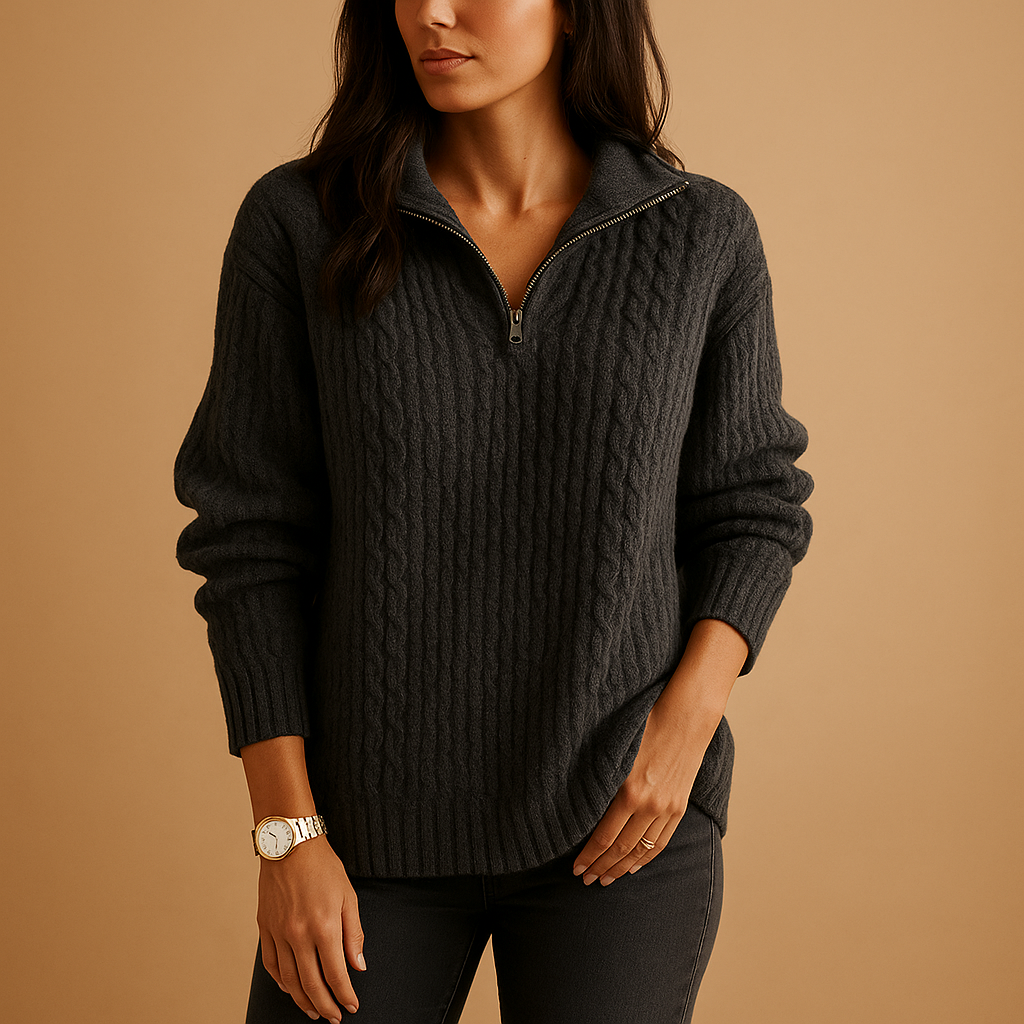Classic Fit Crew Neck Knit Sweater