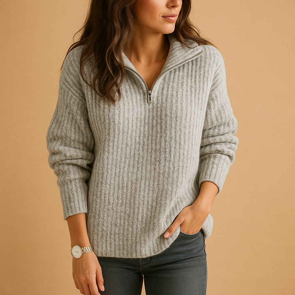 Classic Fit Crew Neck Knit Sweater