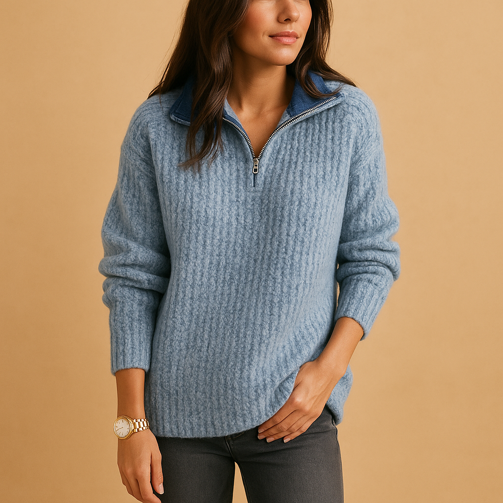 Classic Fit Crew Neck Knit Sweater