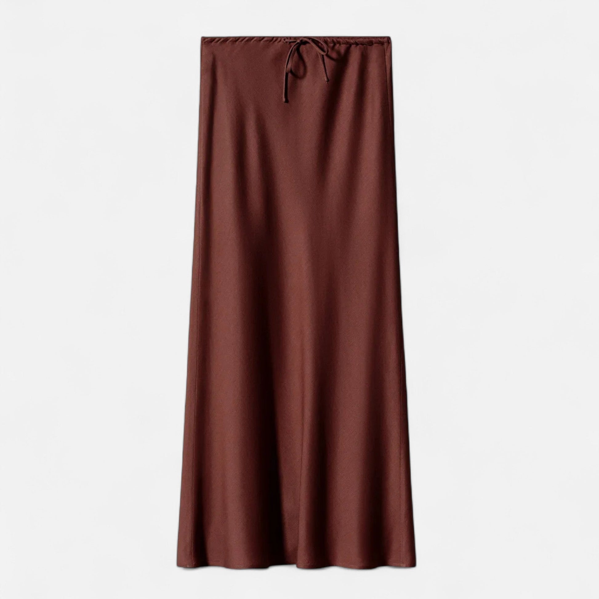 VogeLuxe | Ladies Luxury High Waist Satin Skirt - VogeLuxe