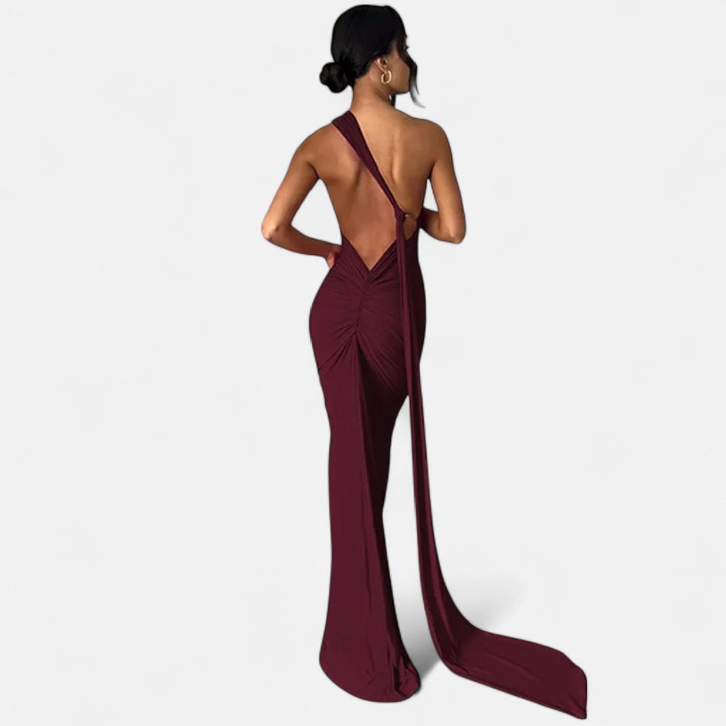 Elegant Tie Back Formal Gown for Women