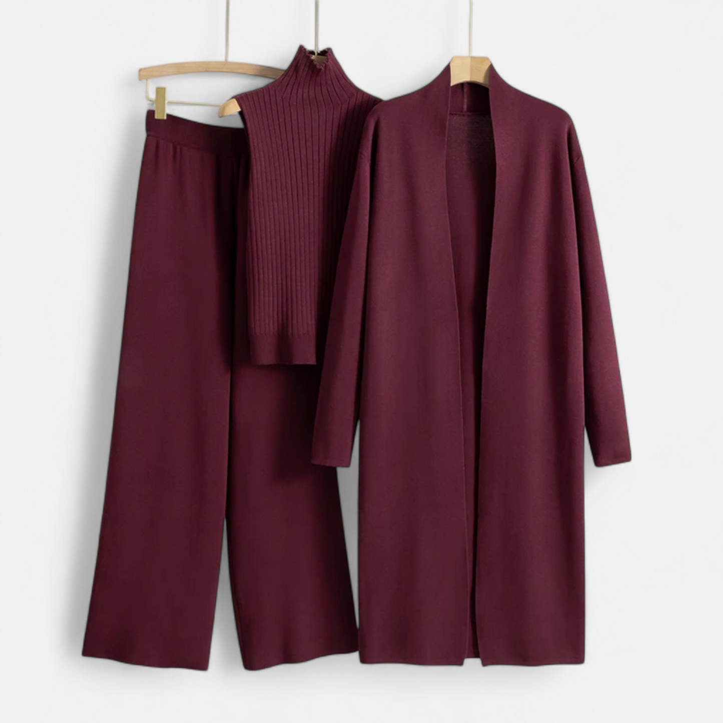 Cozy Women's 3-Piece Sweater Set