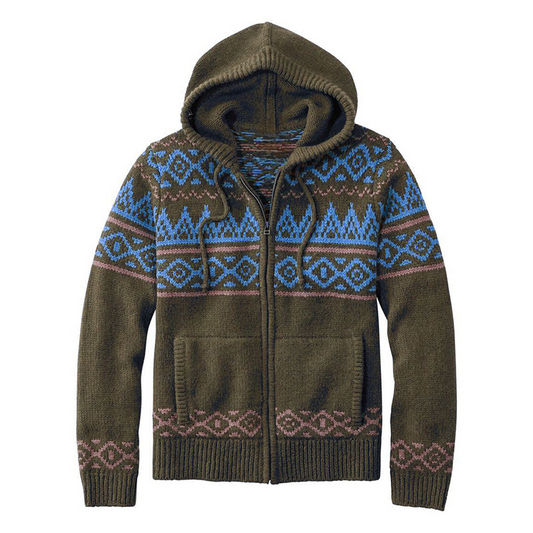 Warm Crew Neck Winter Sweater Jacket for Men - VogeLuxe