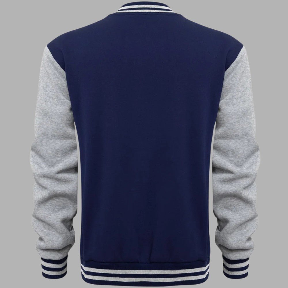 VogeLuxe | Men’s Varsity Style Snap Button Bomber Jacket
