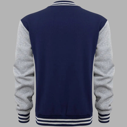 VogeLuxe | Men’s Varsity Style Snap Button Bomber Jacket