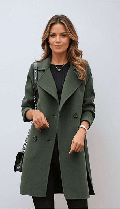 Mette | Chic Double Button Coat - VogeLuxe
