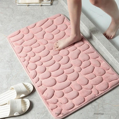 Plush Anti-Slip Bathroom Mat | Gentle Quick-Dry Comfort