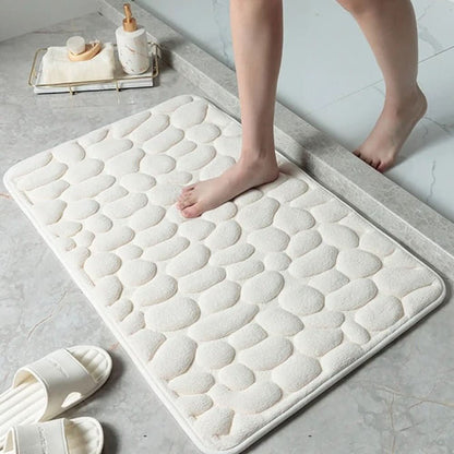 Plush Anti-Slip Bathroom Mat | Gentle Quick-Dry Comfort