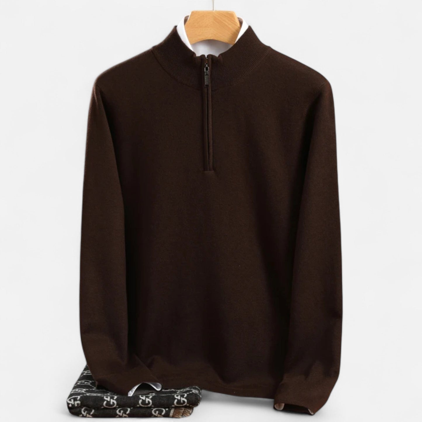 Warm Men's Merino Wool Pullover Sweater
