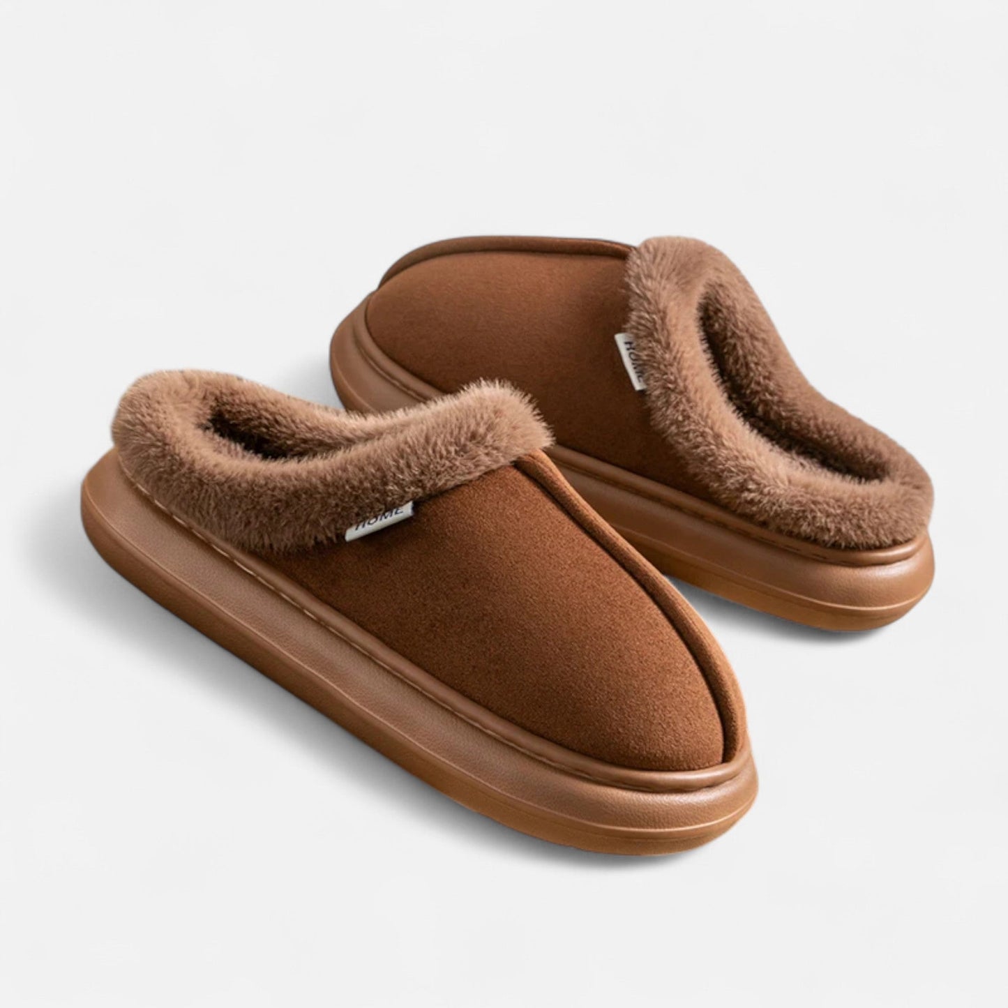 Soft Cozy Women's Faux Fur Platform Slippers - VogeLuxe