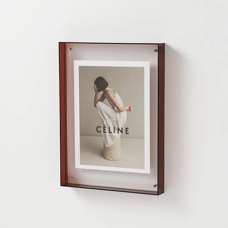 Vibrant Clear Plastic Picture Frame Wall Mount