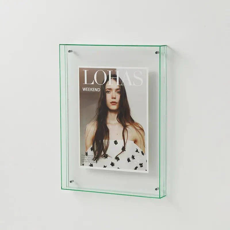 Vibrant Clear Plastic Picture Frame Wall Mount