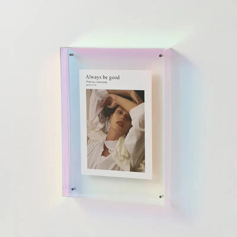 Vibrant Clear Plastic Picture Frame Wall Mount