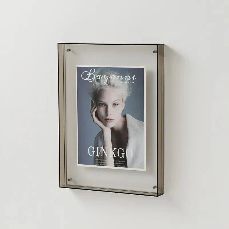 Vibrant Clear Plastic Picture Frame Wall Mount