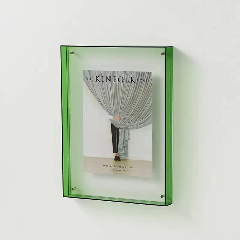 Vibrant Clear Plastic Picture Frame Wall Mount
