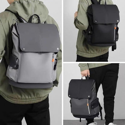 VogeLuxe | Men’s Classic Flap Top Multi Pocket Backpack