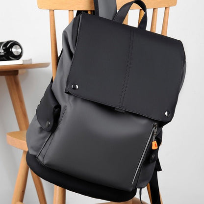 VogeLuxe | Men’s Classic Flap Top Multi Pocket Backpack