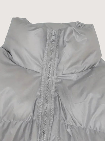 VogeLuxe | Women’s Zip-Up Cropped Quilted Puffer Jacket