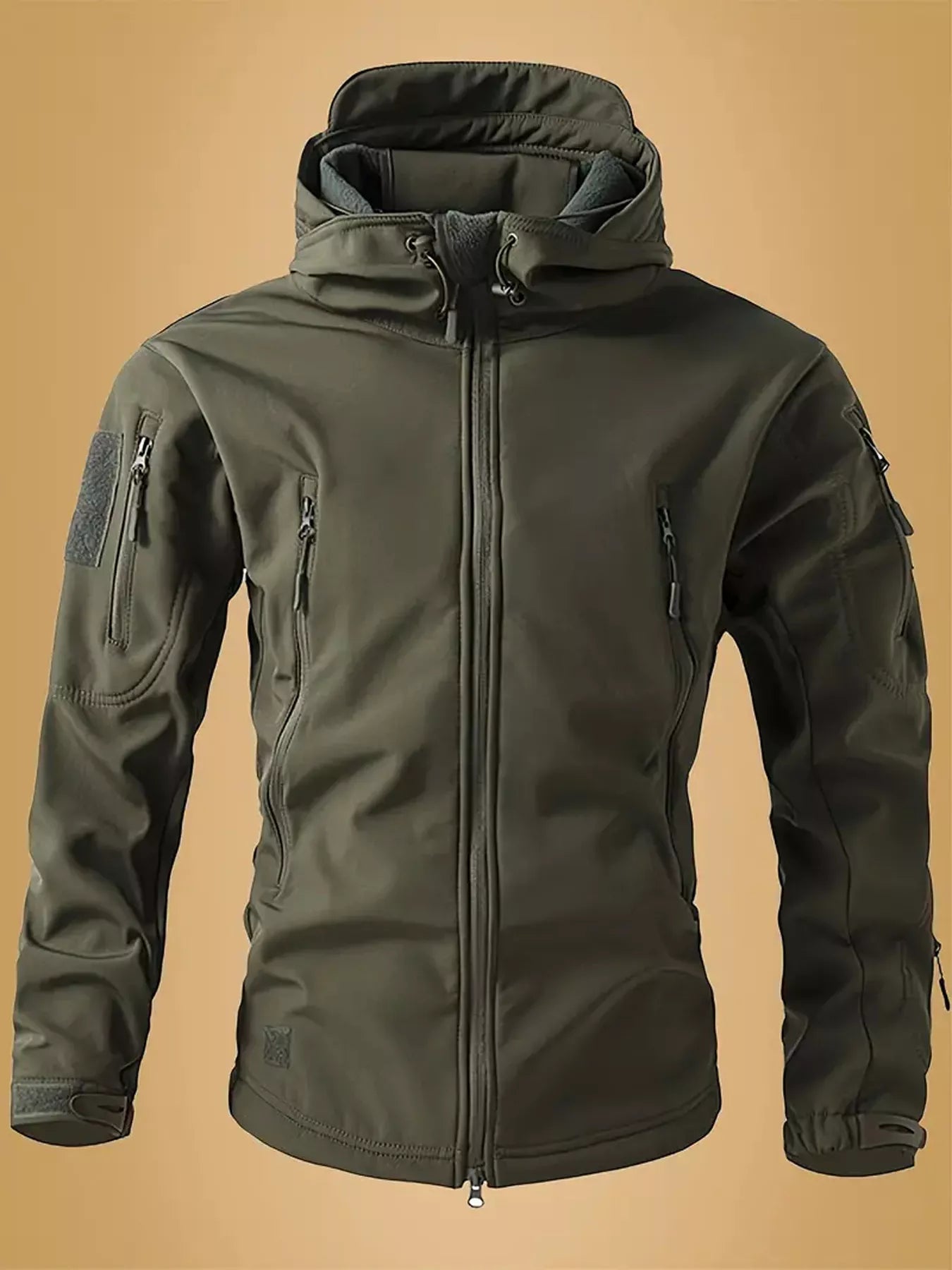 Slim Fit Water Resistant Hoodie Jacket - VogeLuxe
