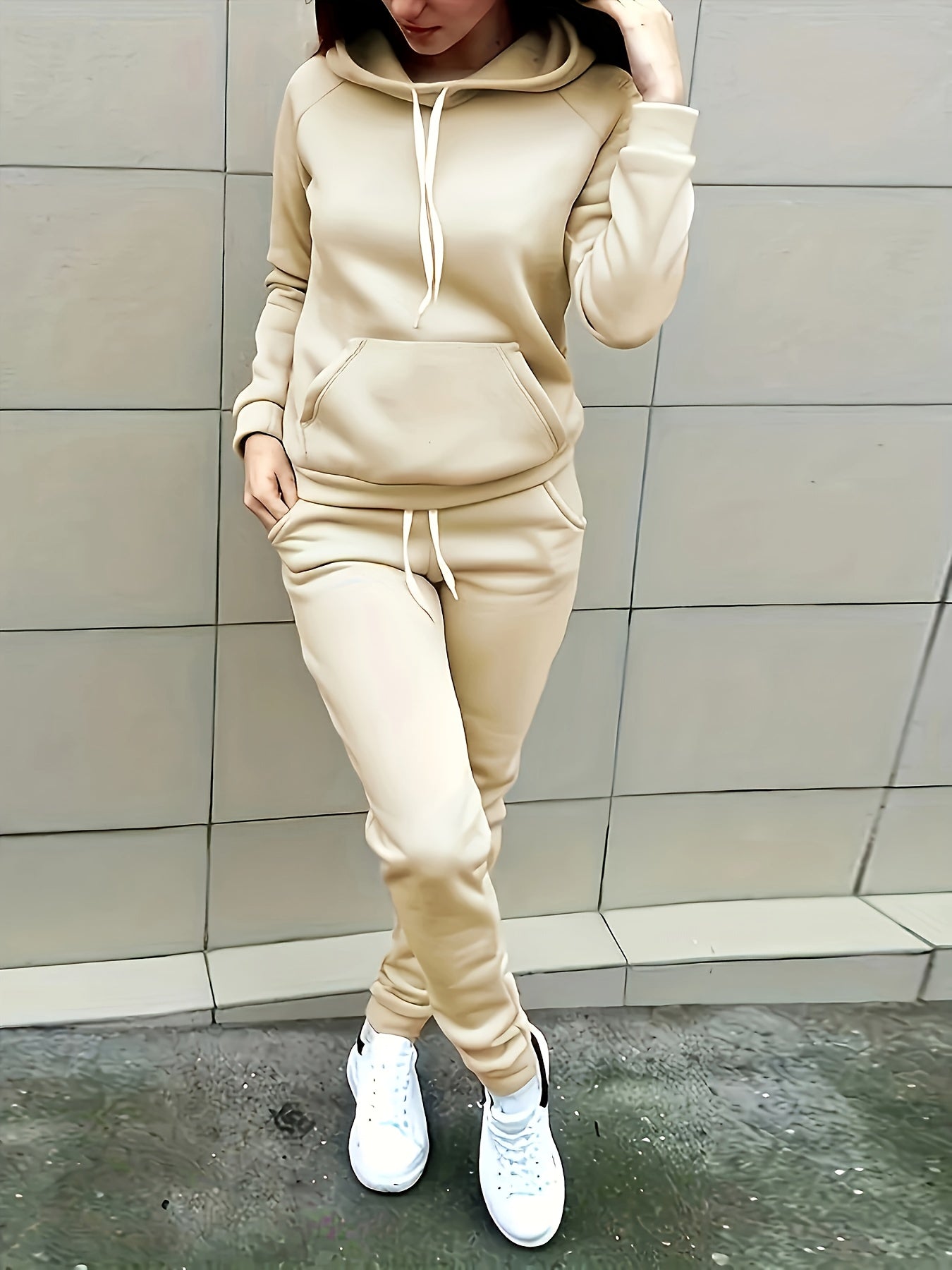 Comfy Hooded Sweat suit for Women with Pockets