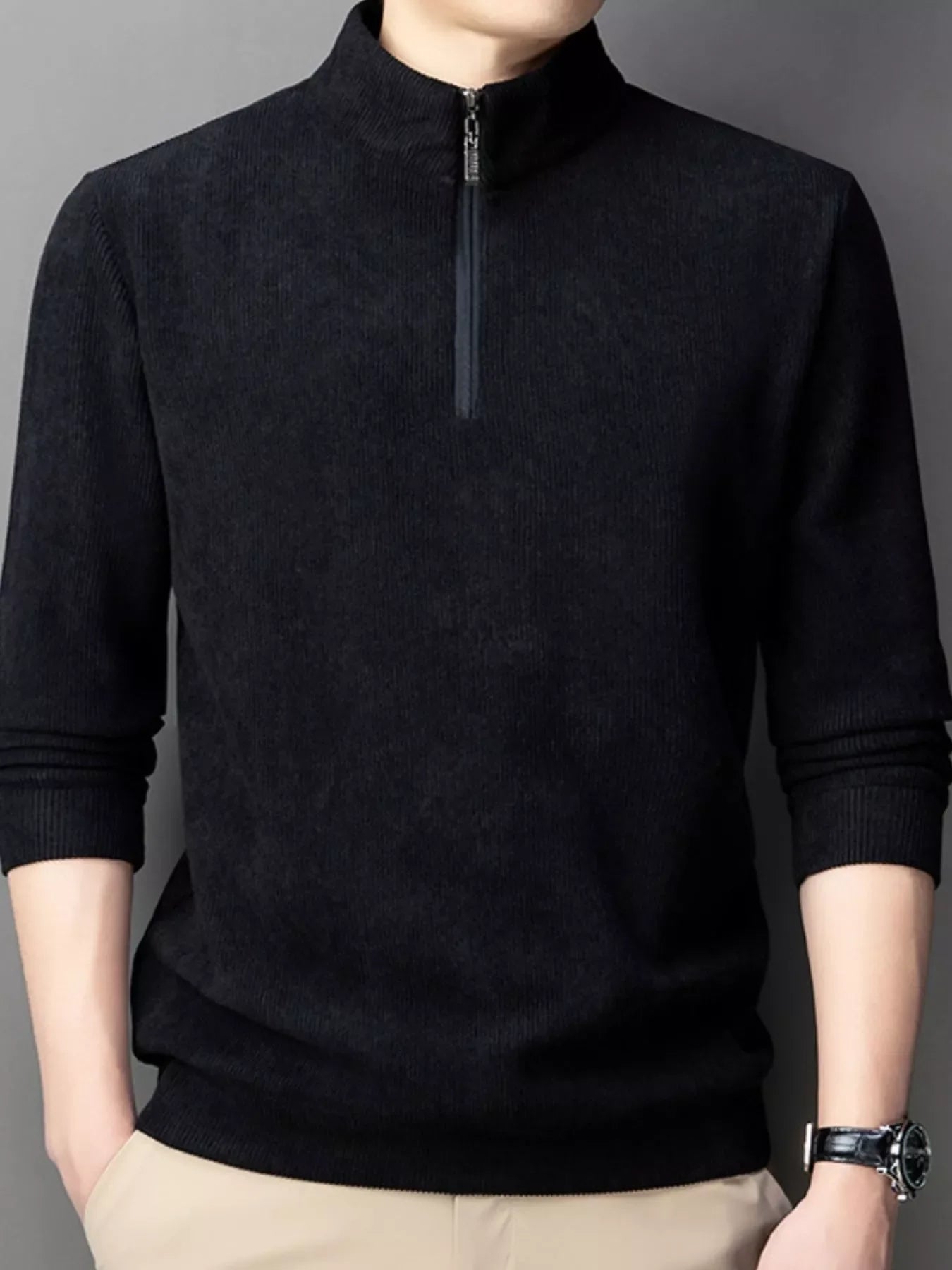 Big and Tall Corduroy Zip Up Jacket