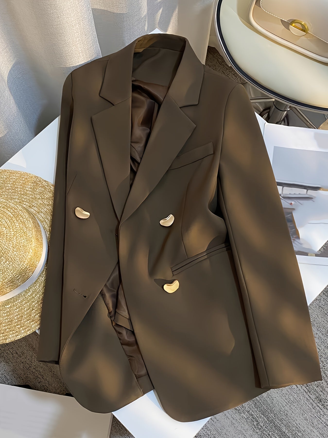 Classic Women's Comfortable Long Blazer Jacket