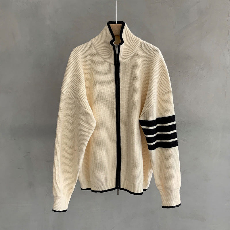 Men's Classic Stripe Crew Neck Sweater