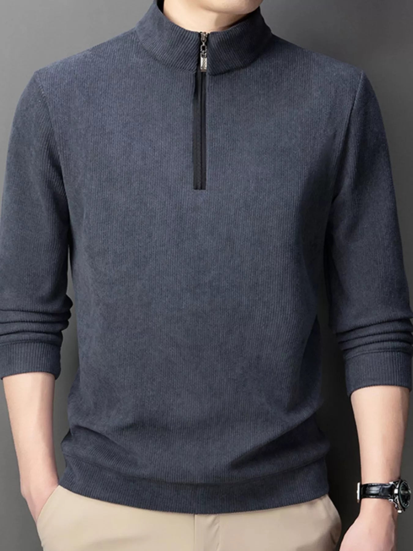 Big and Tall Corduroy Zip Up Jacket