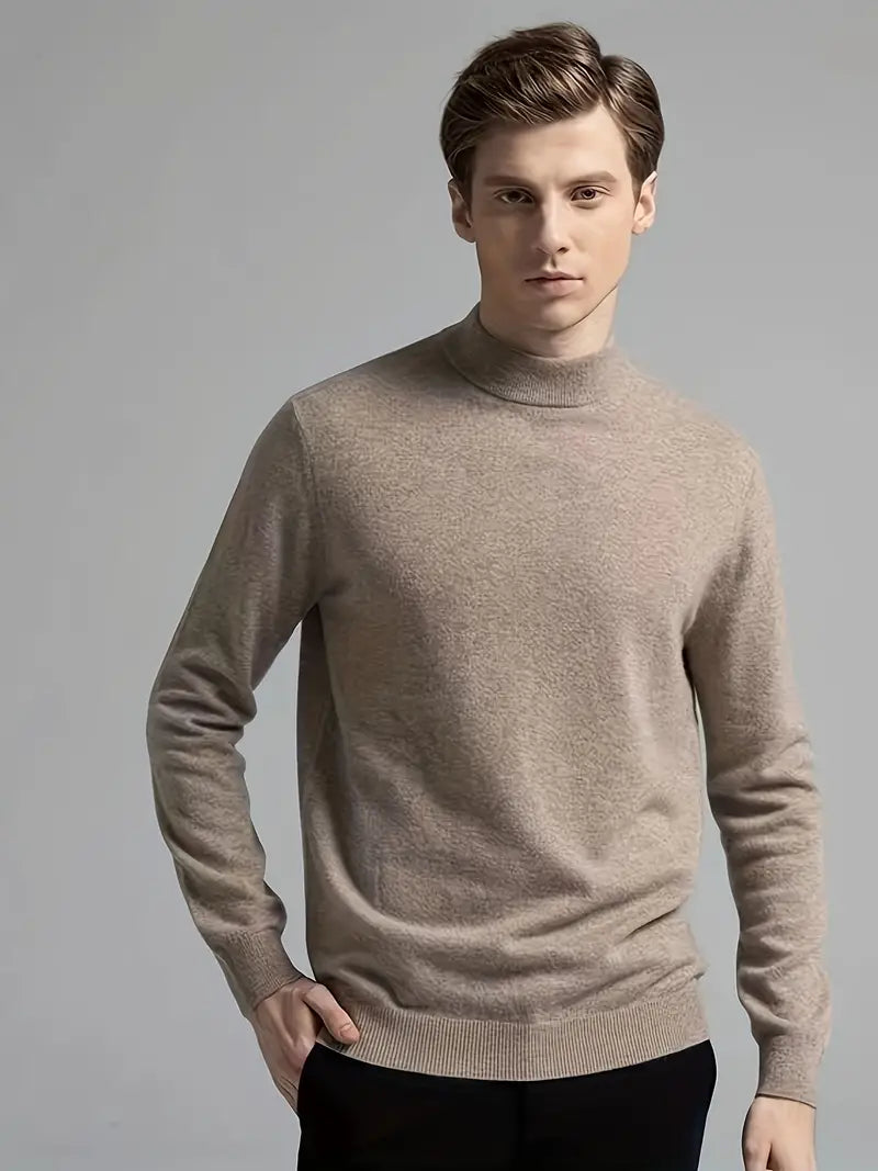 Premium Soft Cashmere Crew Neck Sweater - VogeLuxe