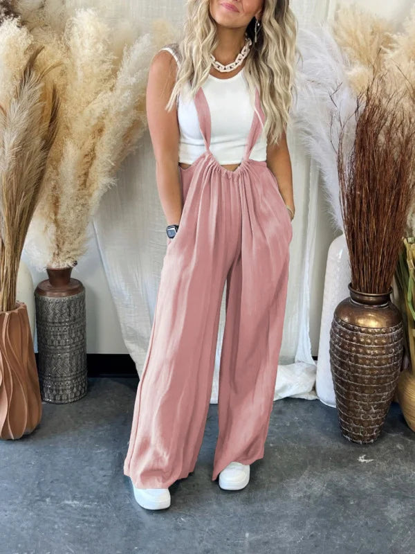Comfortable Womens Sleeveless Summer Jumpsuit