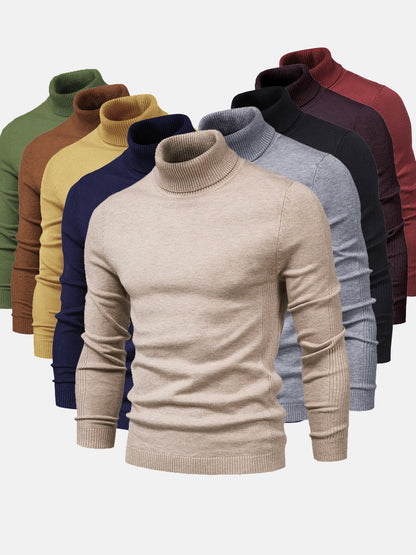 VogeLuxe | Men’s Slim Fit Lightweight Knit Turtleneck Sweater