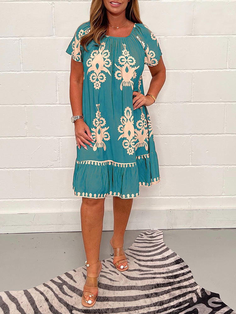 Comfy Floral Sundress for Women Casual Wear