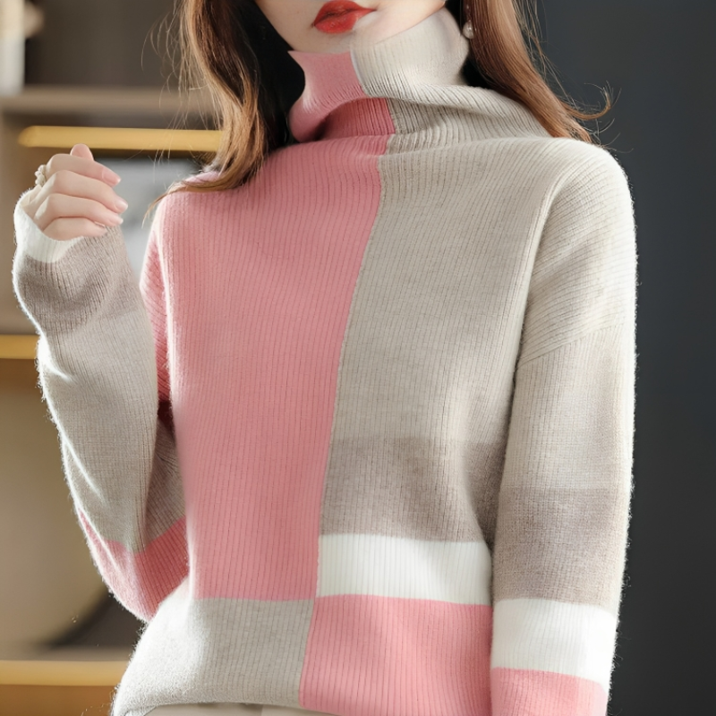 Cozy Women's Winter Turtleneck Sweater - VogeLuxe