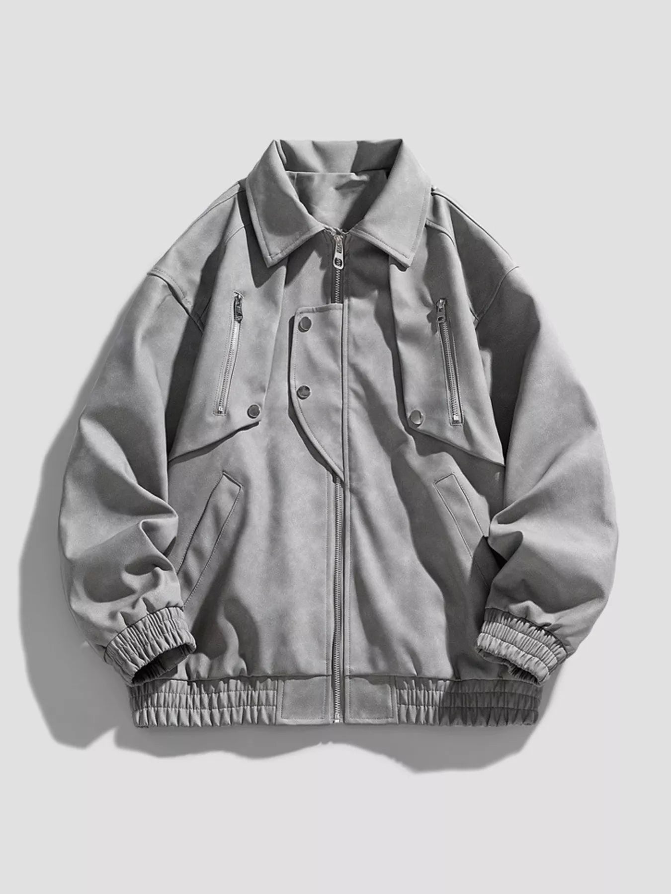 Big and Tall Zip Up Coat - VogeLuxe