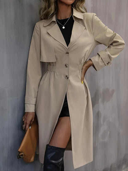 Classic Fit Waterproof Trench Coat for Women